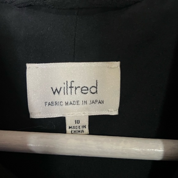 Aritzia Wilfred Montesson Motorcycle Zip Up Jacket Size 10 Black - Picture 4 of 11